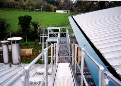 metal handrails walway 03