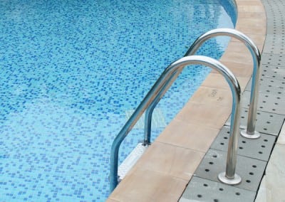 metal swimming pool handrails