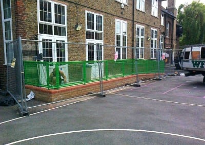 steel handrails lena gardens primary school hammersmith london w6 02