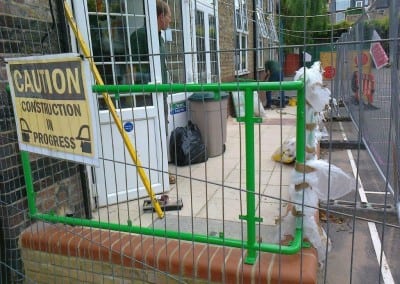 steel handrails lena gardens primary school hammersmith london w6 5