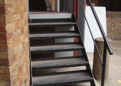 Steel Staircase, Loading Bay of the Science Museum, Kensington, London SW7