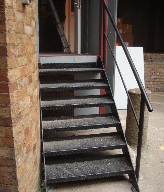 Steel Staircase, Loading Bay of the Science Museum, Kensington, London SW7