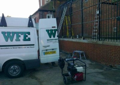 Restoration of Victorian Railings Saffron Waldon Police Station 3