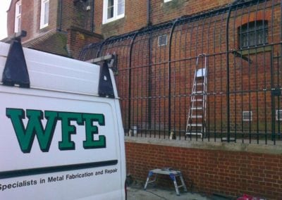 Restoration of Victorian Railings Saffron Waldon Police Station 5