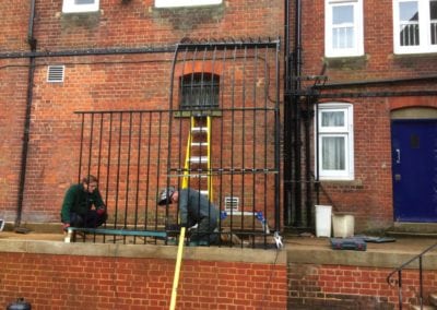 Restoration of Victorian Railings Saffron Waldon Police Station 9