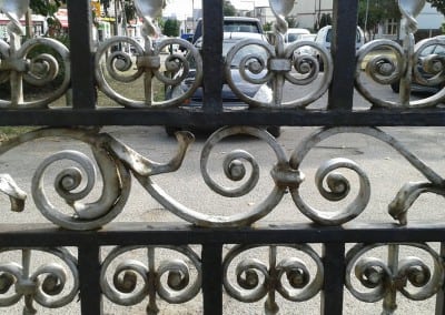 cast iron gate restoration victory sports ground southend 04