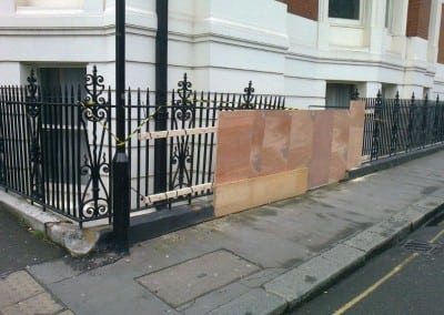 iron railing repairs bedford estates ridgemount gardens london wc1e 07