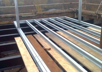 Steel Support Framework for Loft Housing, Central London