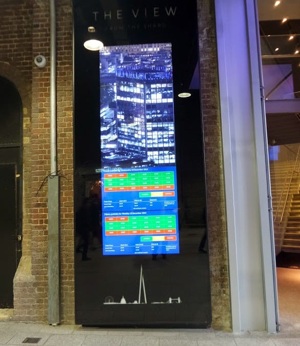 The View from the bottom of The Shard