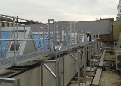 walkway with access ladders london metropolitan university 03