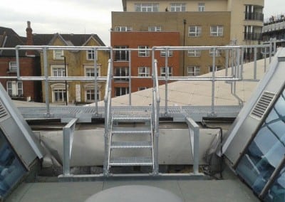 walkway with access ladders london metropolitan university 04