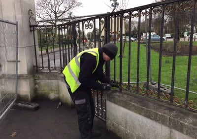 wrought iron gate restoration chalkwell park gates southend on sea 01