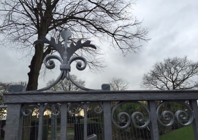 wrought iron gate restoration chalkwell park gates southend on sea 011