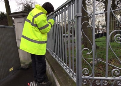wrought iron gate restoration chalkwell park gates southend on sea 02