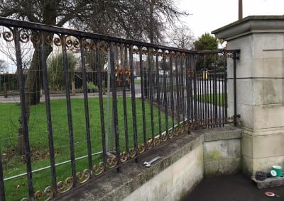 wrought iron gate restoration chalkwell park gates southend on sea 05
