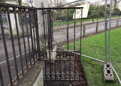 wrought iron gate restoration chalkwell park gates southend on sea 06