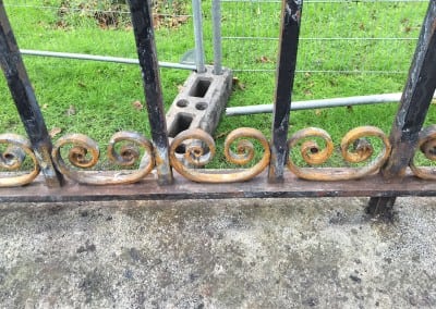 wrought iron gate restoration chalkwell park gates southend on sea 09