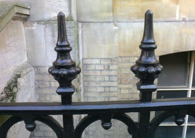 railing repairs grade ii listed church hinde street methodist church 05