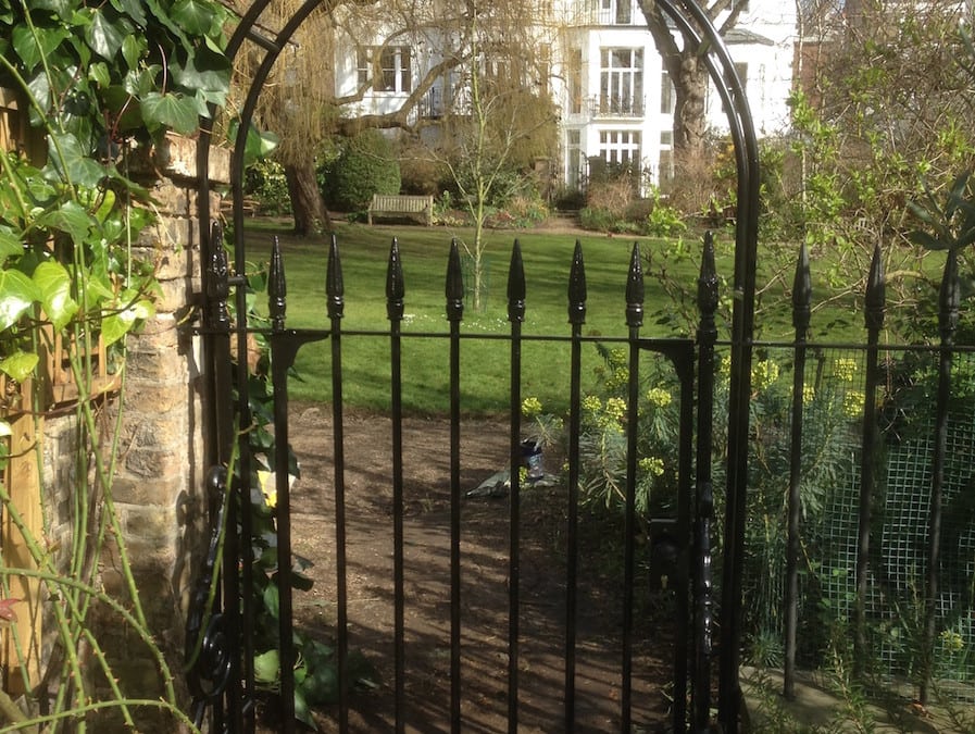 Wrought Iron Metal Victorian Gate Repair & New Arch, Holland Park, London W8