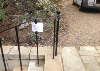 Metal Handrail Restoration Kent Bromley College Handrails 3