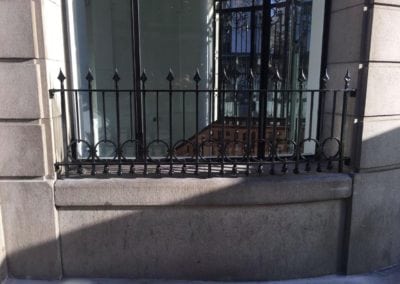 Grade II Listed Metalwork London Balustrade Panel Restoration One Aldwych Hotel 4