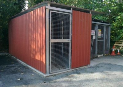 Metal Cage for Gas Bottles, The Holly hospital, Buckhurst Hill, Essex