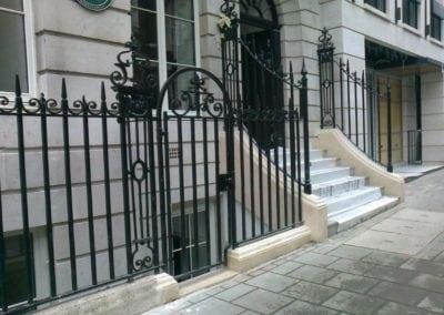 New Wrought Iron Railings London Mayfair W1 3