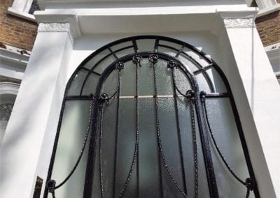 Refurbishment of Metal Door Porchester Terrace London W2 4