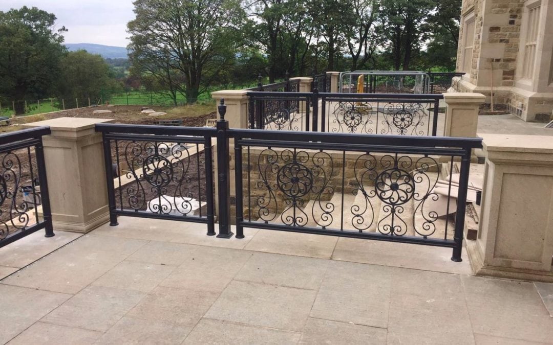 Wrought Iron Railing Fabrication for New Mansion in Lancashire 4