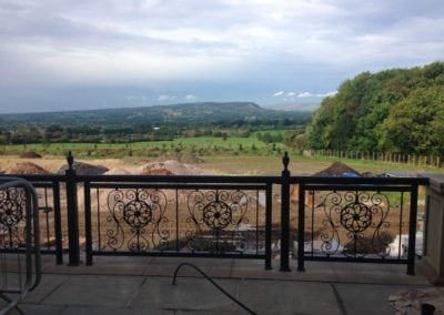 Wrought Iron Railings for New Mansion in Lancashire 2