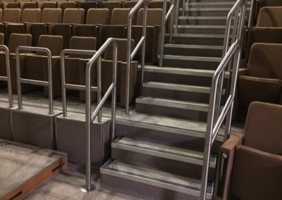 Stainless Steel Handrails Grade II Listed Building Unilever House London EC1 3