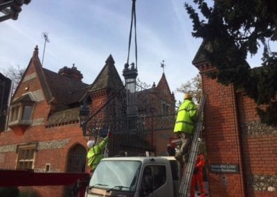 Grade II Listed Gates Refurbishment in Berkshire 13