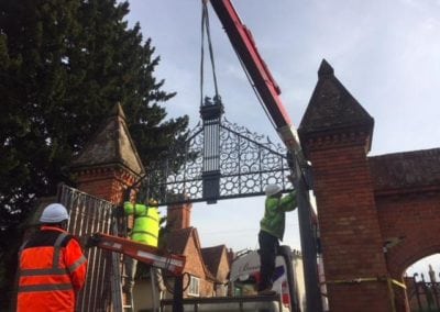 Grade II Listed Gates Refurbishment in Berkshire 14