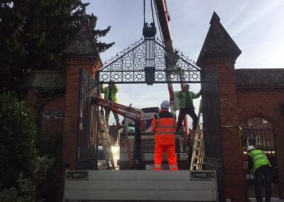 Grade II Listed Gates Refurbishment in Berkshire 15