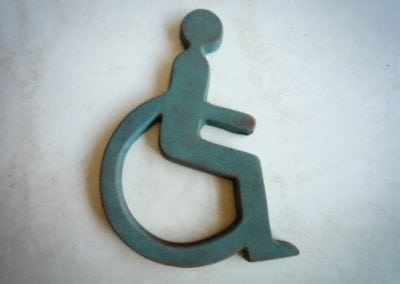 Bespoke Metal Toilet Door Signs Major Art Gallery Westminster London 2