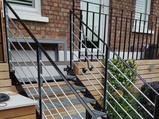 Garden Metal Staircase Fabrication, London NW6