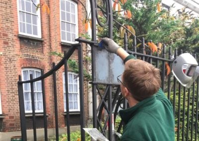 Metal Gate Repairs Grade II Listed 18th Century Property Wanstead London E11 4