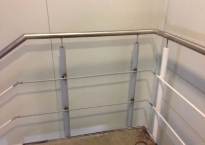 New Section of Stainless Steel Handrail Fabricated Beckton London E6 3