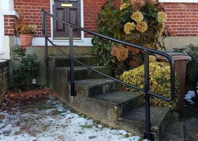 New handrail for front garden steps, Chingford, London E4