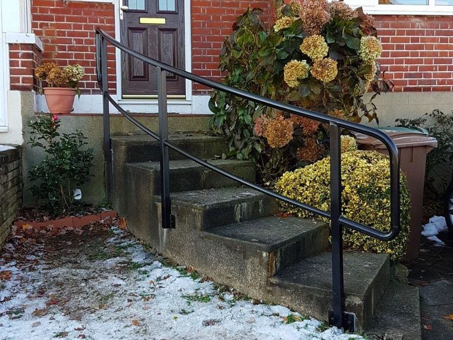 New handrail for front garden steps, Chingford, London E4