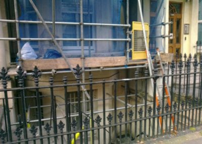 Railing Repair Replacement of Missing Finials Chelsea London SW5 2