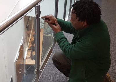 Metal Handrail Repairs On Site