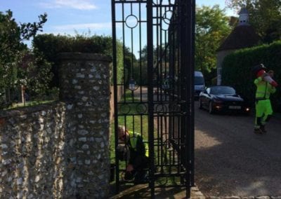 Re painting of the Entrance at The RAC Club Woodcote Park Epsom Surrey 11