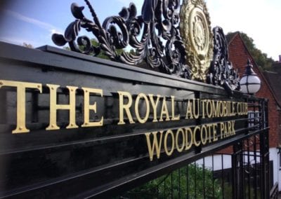 Re painting of the Entrance at The RAC Club Woodcote Park Epsom Surrey 3