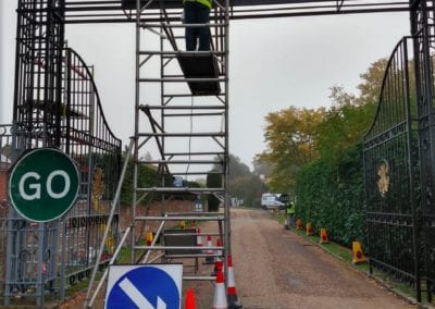 Re painting of the Entrance at The RAC Club Woodcote Park Epsom Surrey 5