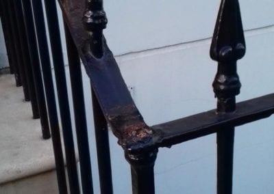Railing Repairs Damaged Finial Chelsea London SW3 4