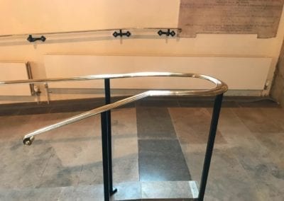 Brass Handrails for the Grade II listed St Mary Magdalene Church, Richmond, London TW9
