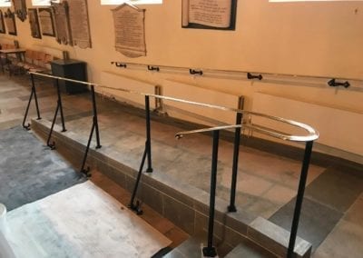Brass Handrails for a Church in Richmond 3