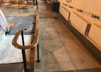 Brass Handrails for a Church in Richmond 4