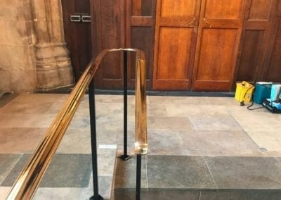 Brass Handrails for a Church in Richmond 5